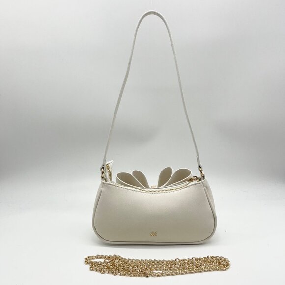 Like Dreams Off-White Bow Baguette Shoulder Bag - Picture 2 of 12